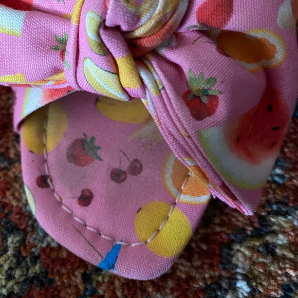 Edie Parker x J. Crew Fruit Bow Sandals - Picture 7 of 9